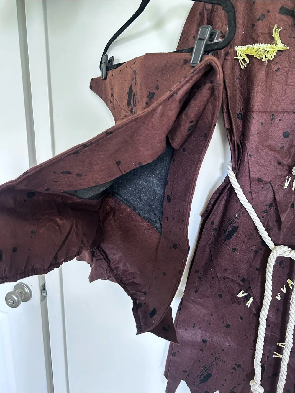 Spooktacular Creations Scarecrow Halloween Costume Cloak Gloves Medium Youth